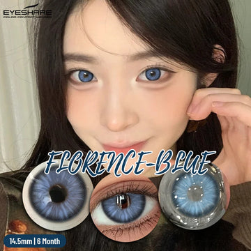 Qfdian NEW 1Pair Natural Colored Contact Lenses For Eyes Beauty pupillents Grey Pupils Brown Contacts New Cosmetic Eyes Makeup